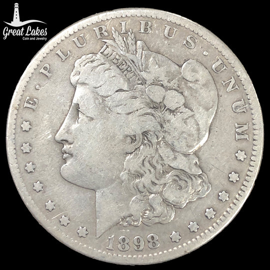1898-S Morgan Silver Dollar (F Details)