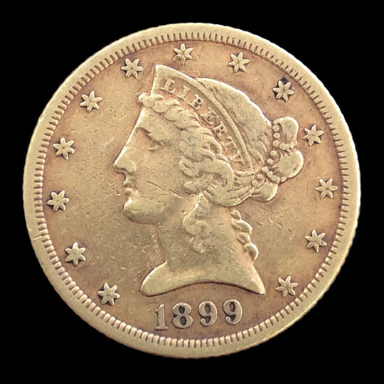 1899-S $5 Liberty Gold Half Eagle (Low Premium)