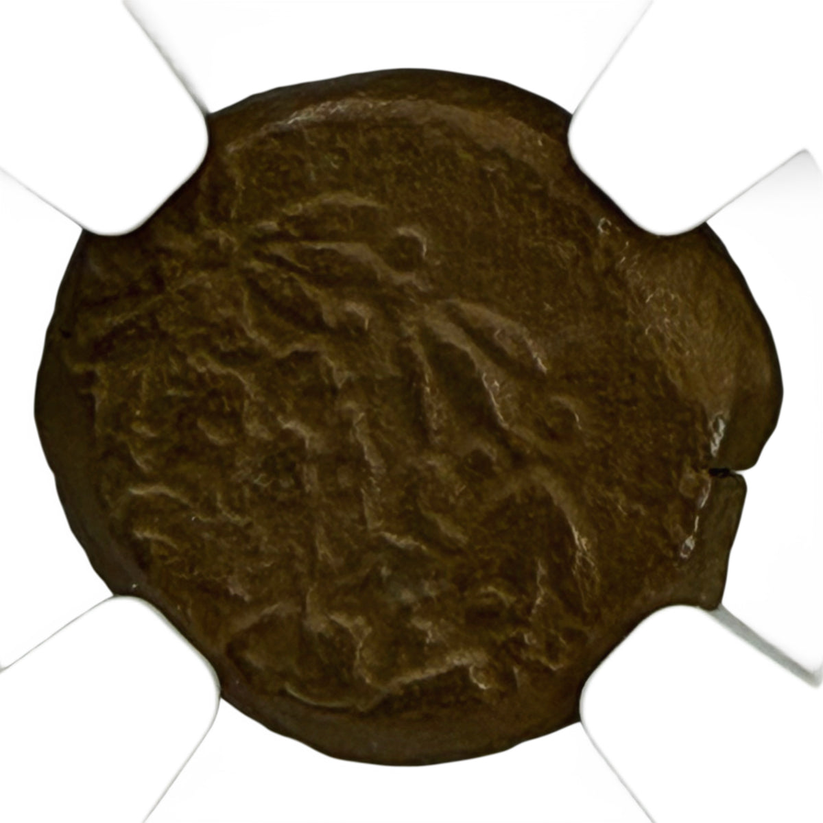Judaea 135–37 BC AE Prutah "Widow's Mite" NGC Choice Fine