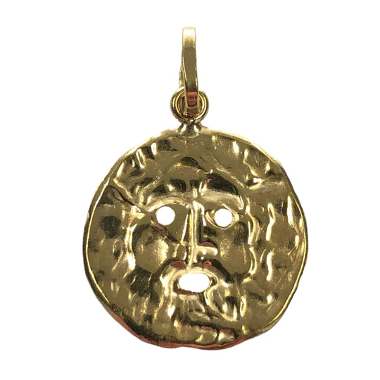 18k Gold Jesus Pendant