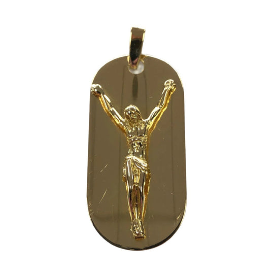 18k Gold Jesus Pendant