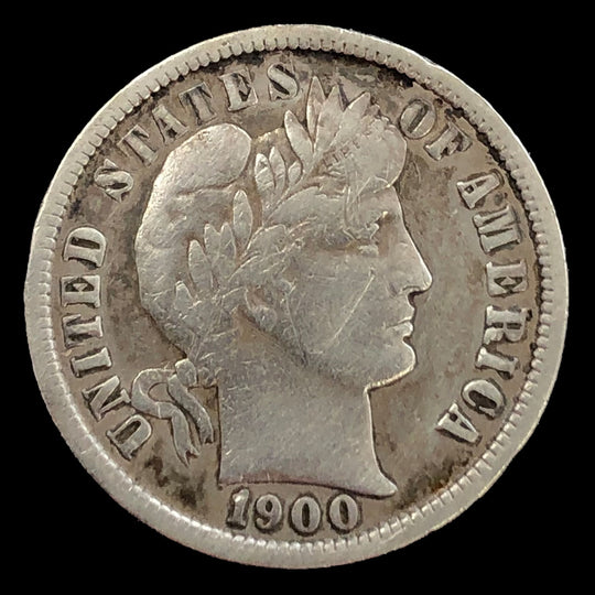 1900-S Barber Dime (VF Details)