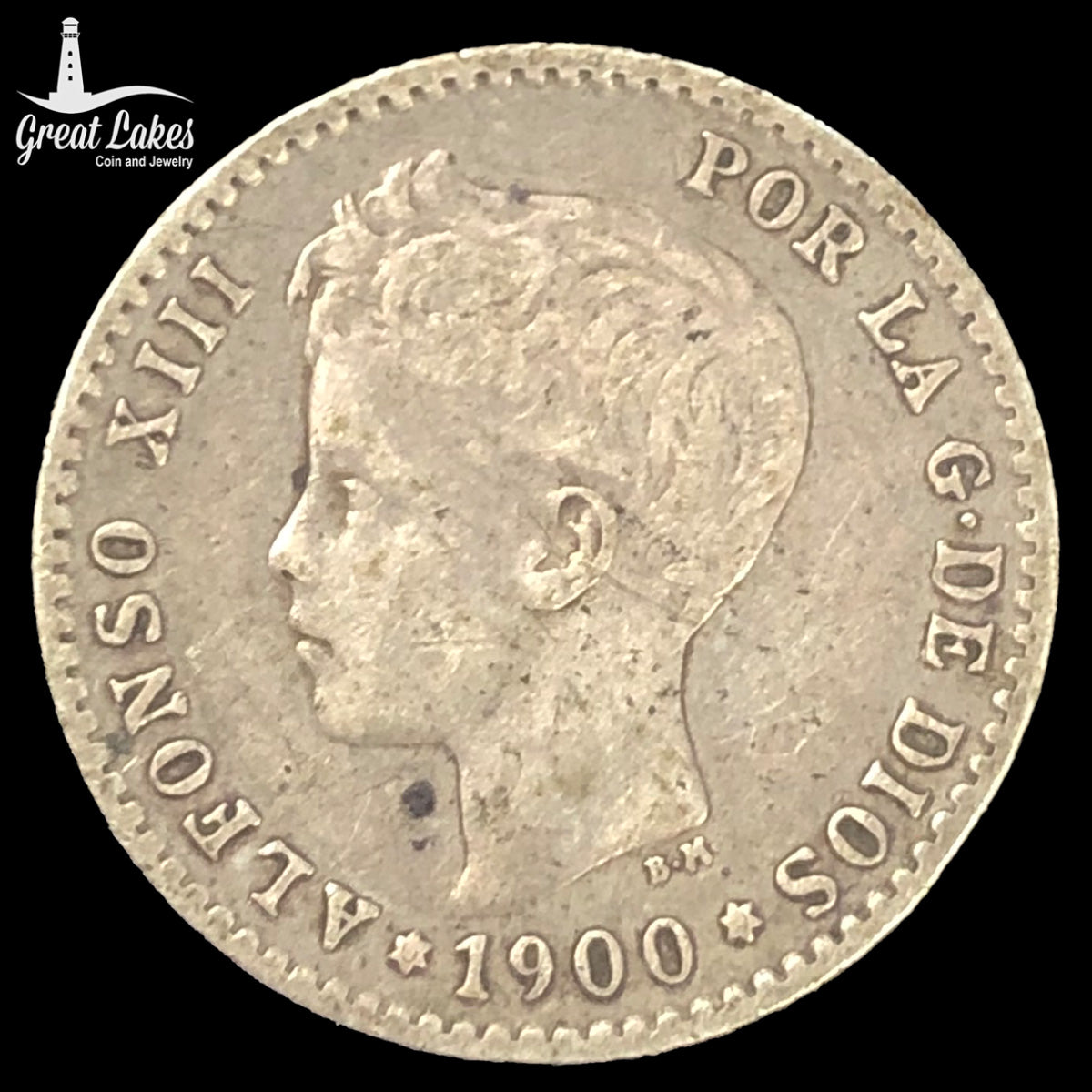 1900 Spain 50 Centimos
