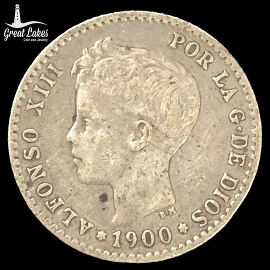 1900 Spain 50 Centimos