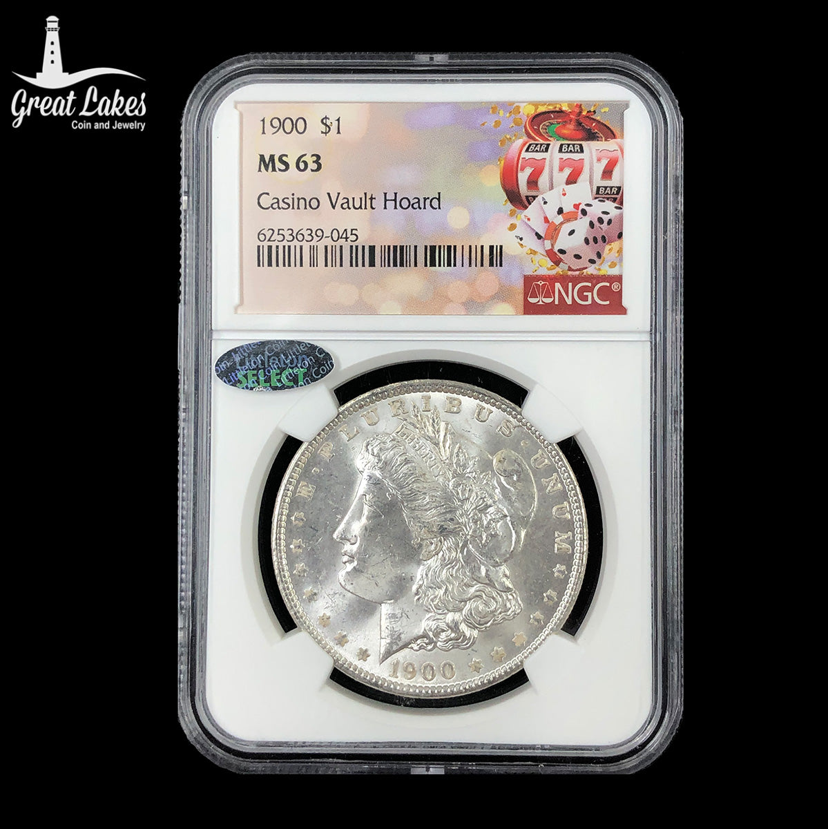 1900 Morgan Silver Dollar NGC MS63