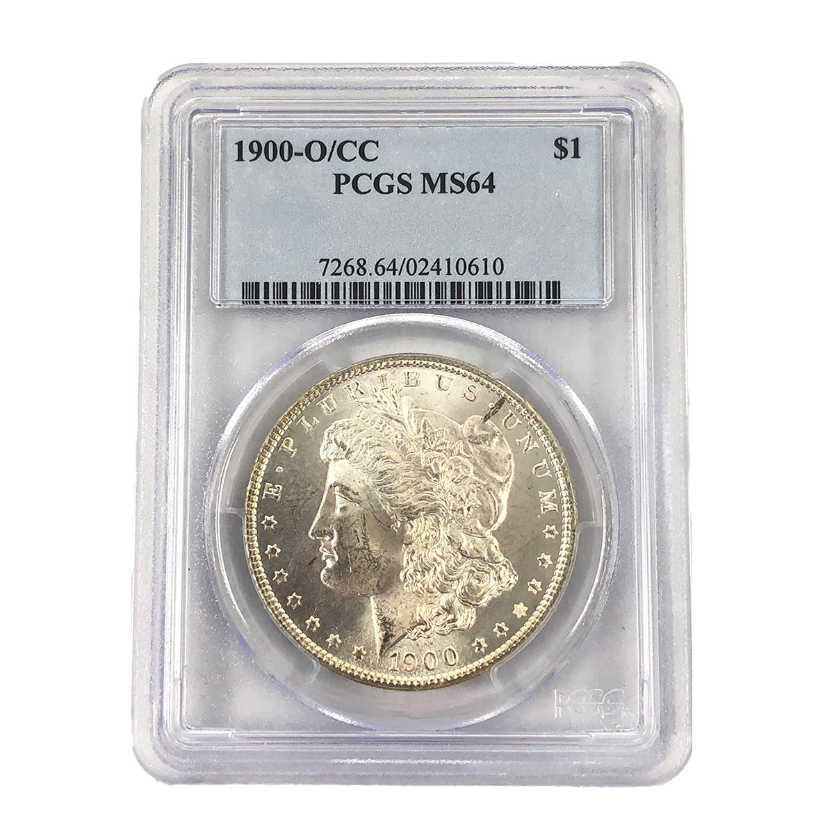 1900 O/CC Morgan Silver Dollar PCGS MS64