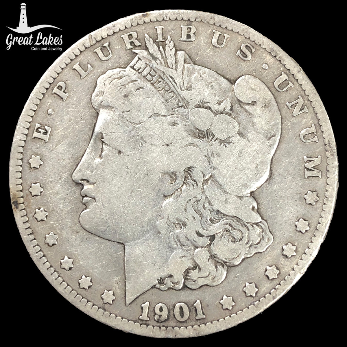 1901-S Morgan Silver Dollar (VG Details)