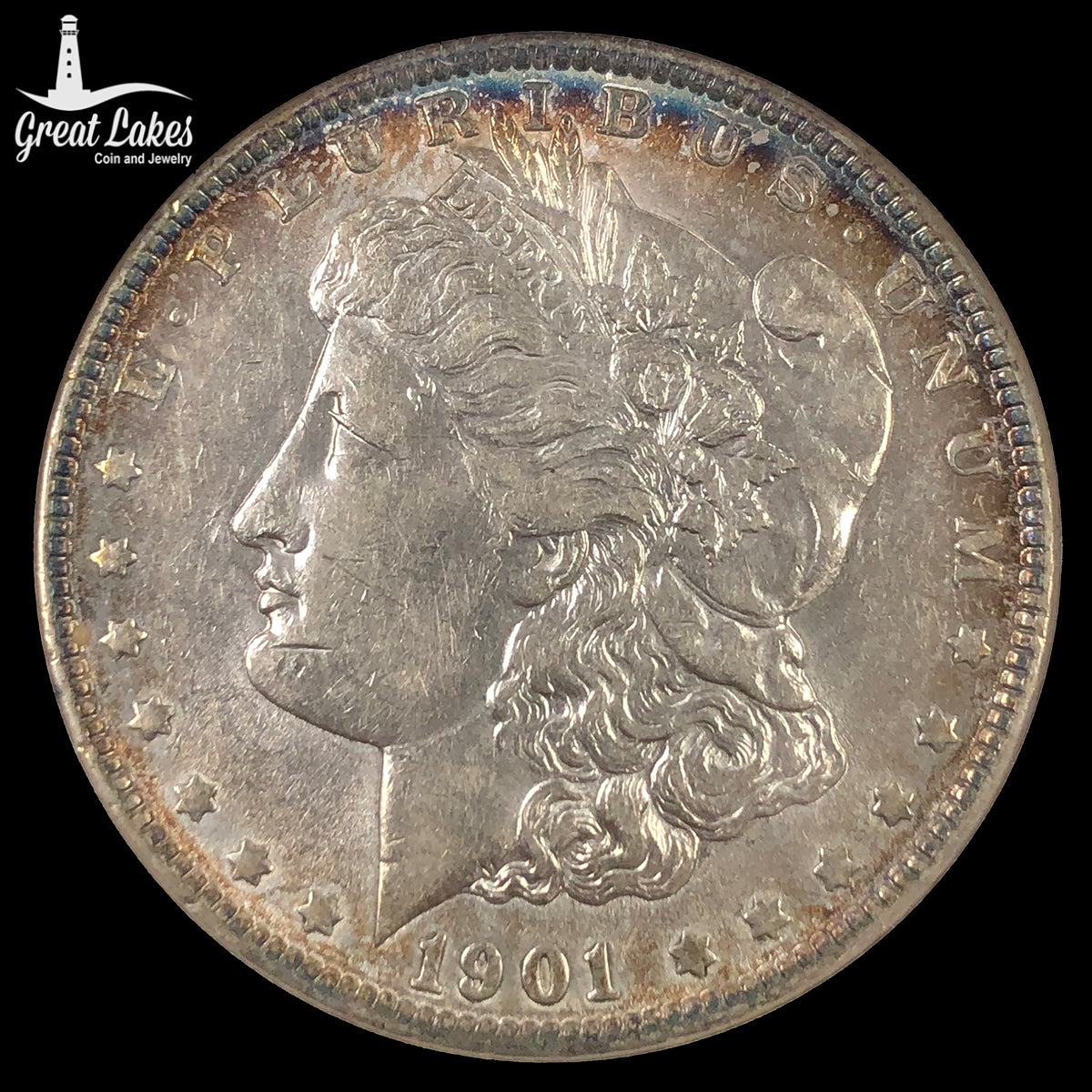 1901 Morgan Silver Dollar ANACS AU55