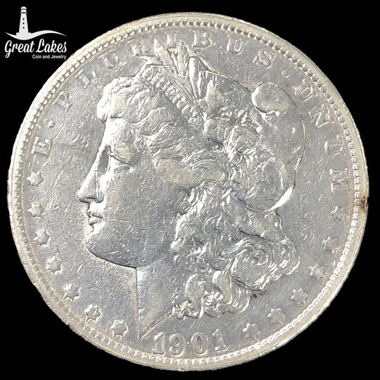 1901 Morgan Silver Dollar (VF Details)