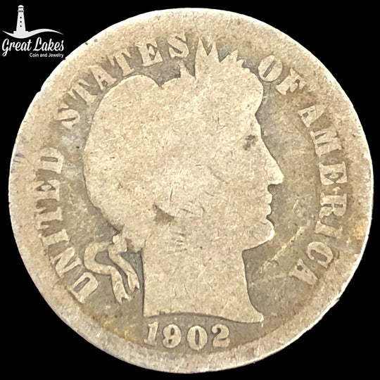1902-S Barber Dime (AG)