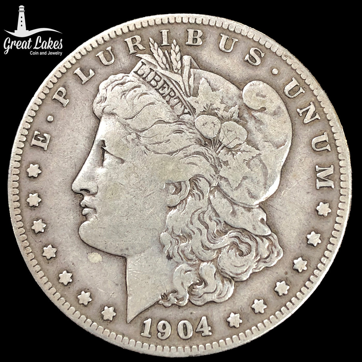 1904-S Morgan Silver Dollar (F)
