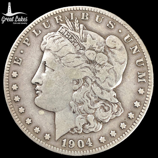 1904-S Morgan Silver Dollar (F)