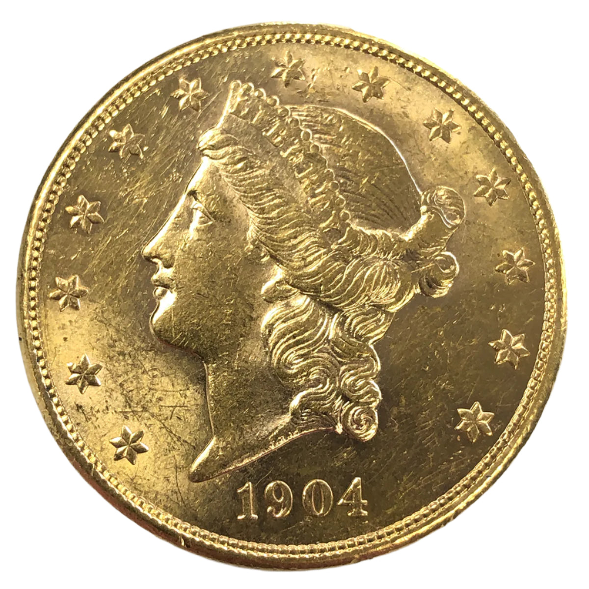 1904-S $20 Liberty Gold Double Eagle (AU)