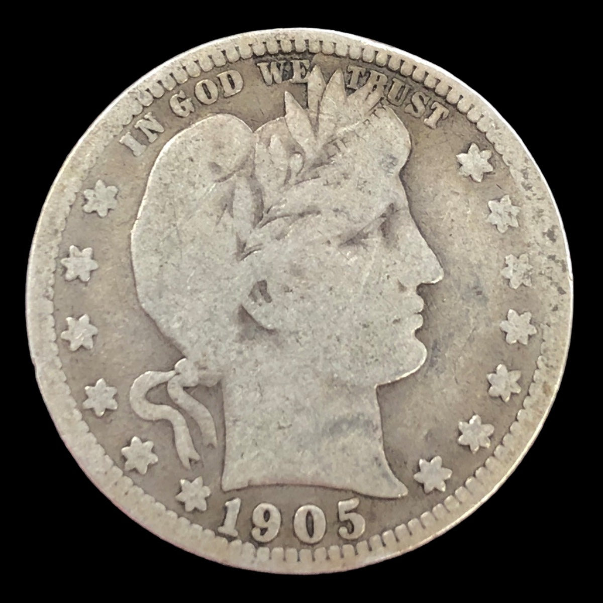 1905-S Barber Quarter (VG Details)