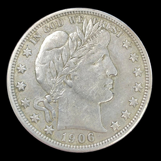 1906-D Barber Half Dollar (XF Details)