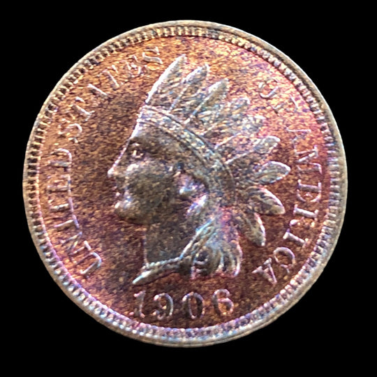 1906 Indian Head Cent Toned (BU)