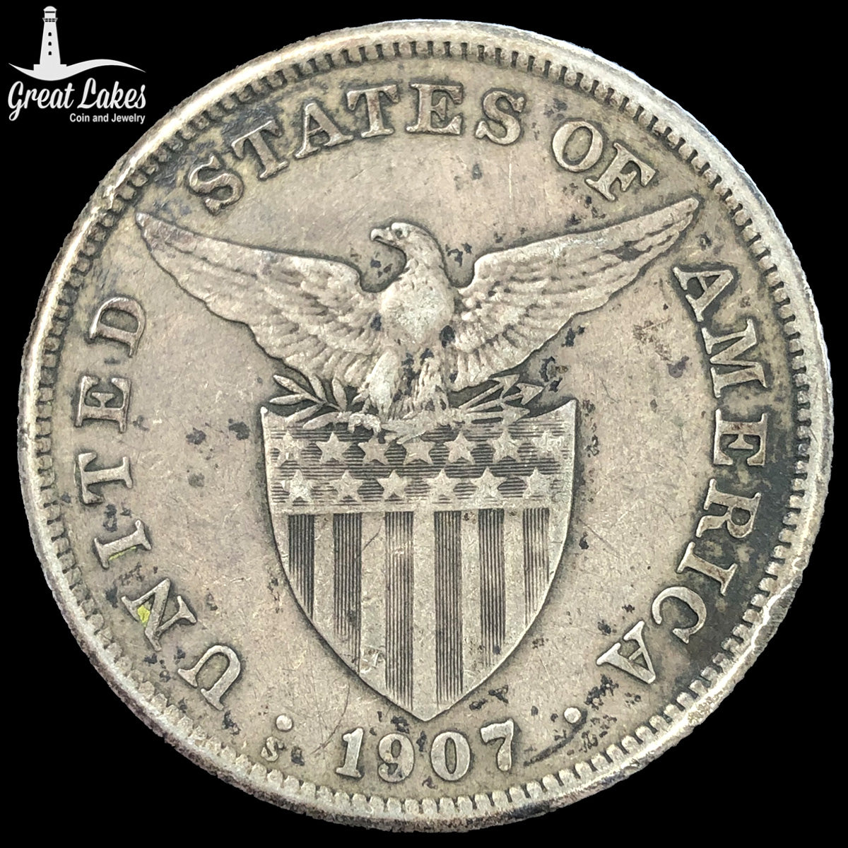 1907-S Philippines Peso