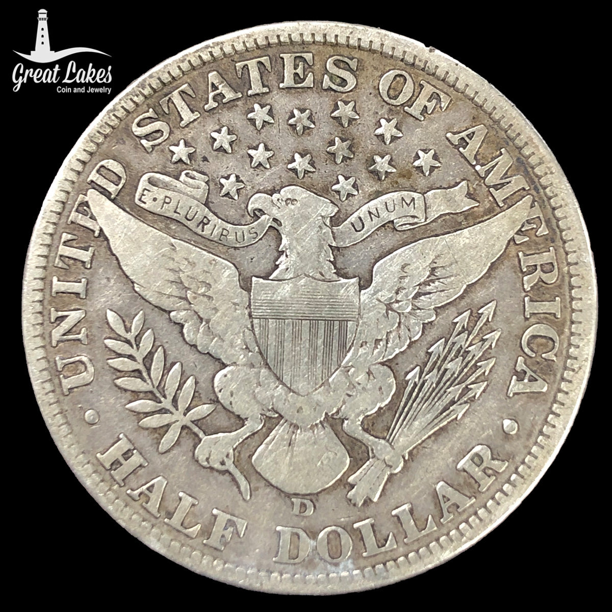 1908-D Barber Half Dollar (F)