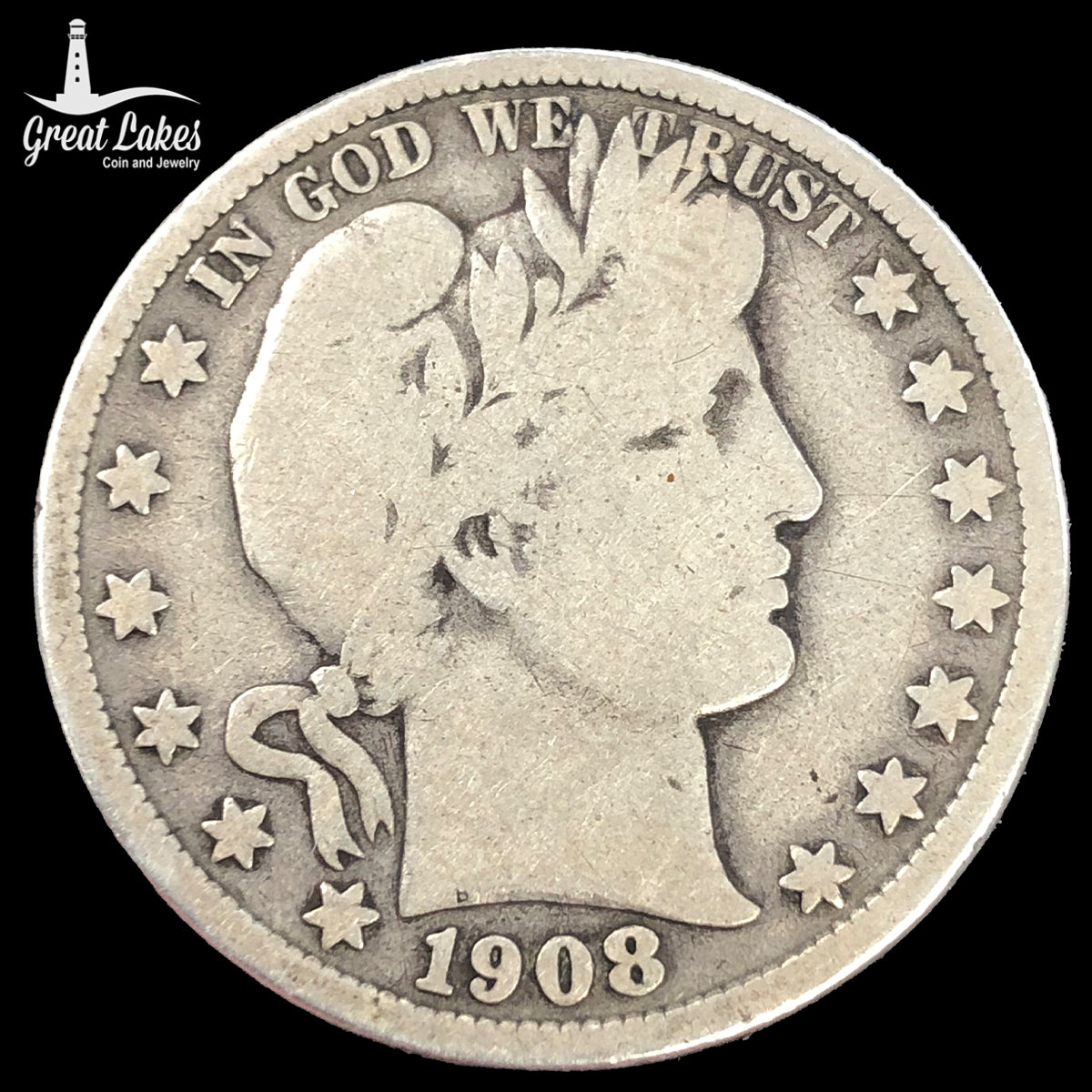 1908-D Barber Half Dollar (G)