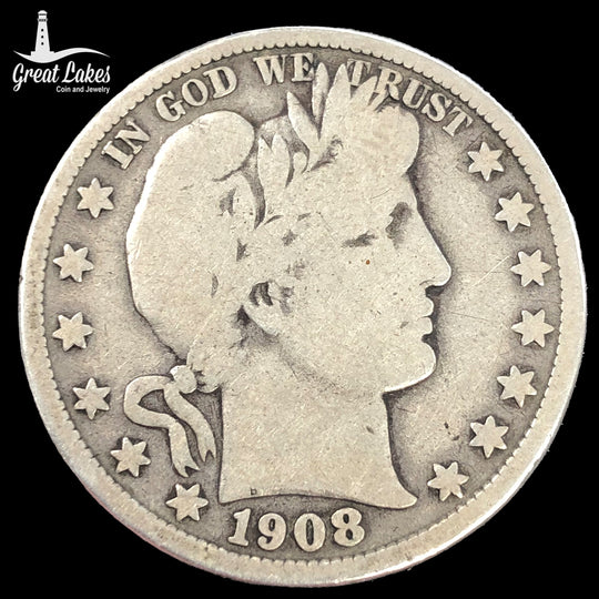 1908-D Barber Half Dollar (G)