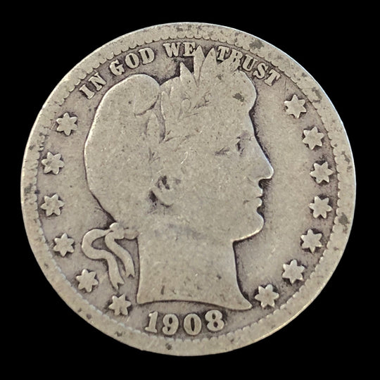 1908-S Barber Quarter (G)