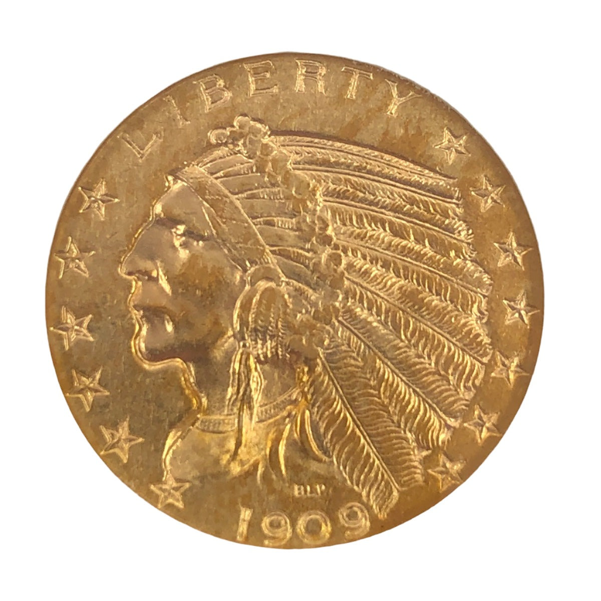1909-D $5 Indian Gold Half Eagle NGC AU58