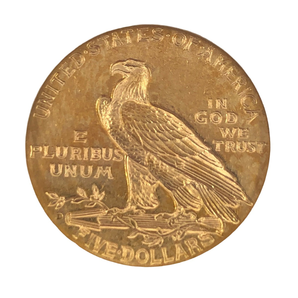 1909-D $5 Indian Gold Half Eagle NGC AU58