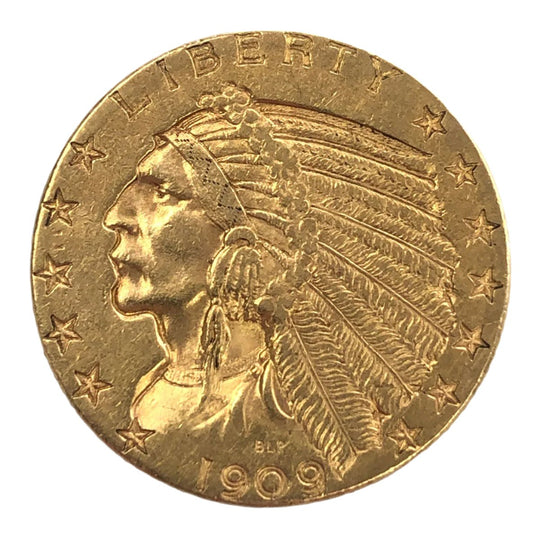1909-D $5 Indian Gold Half Eagle (XF)