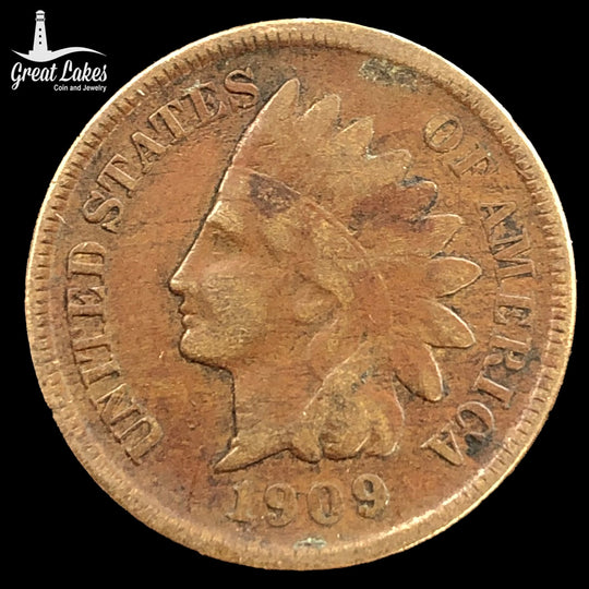 1909-S Indian Head Cent (F Details)
