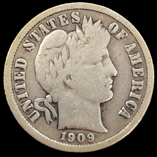 1909-S Barber Dime (VG)