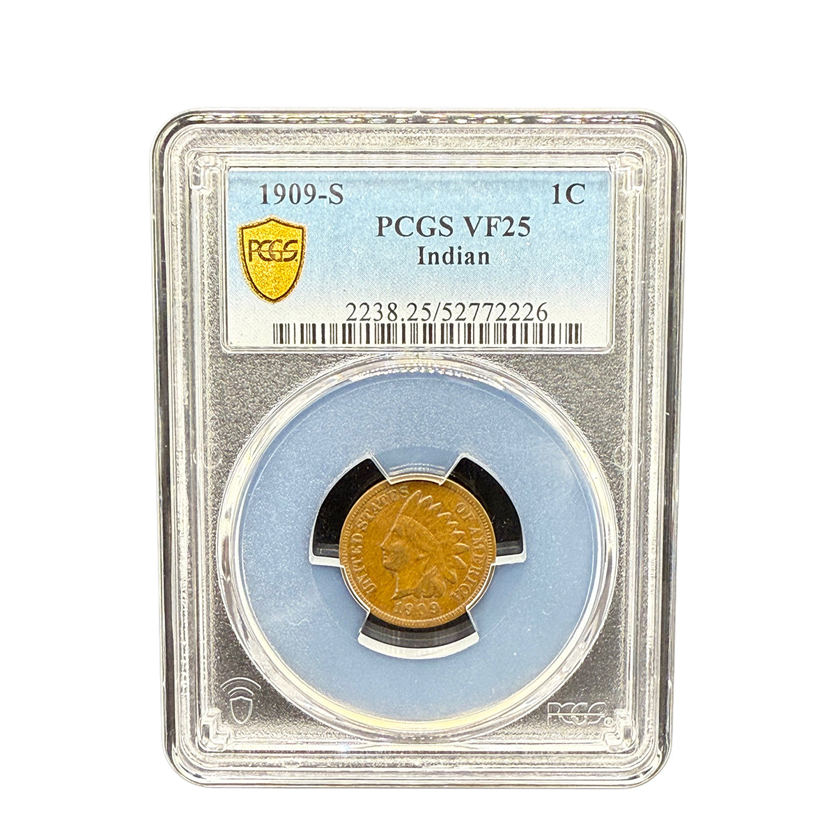 1909-S Indian Head Cent PCGS VF25