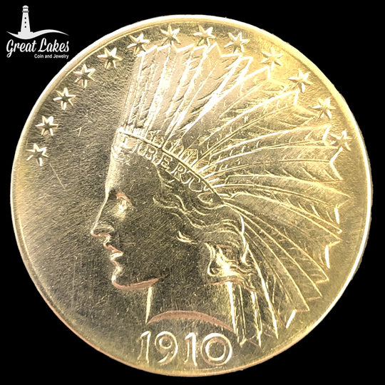 1910 $10 Indian Gold Eagle (Low Premium)