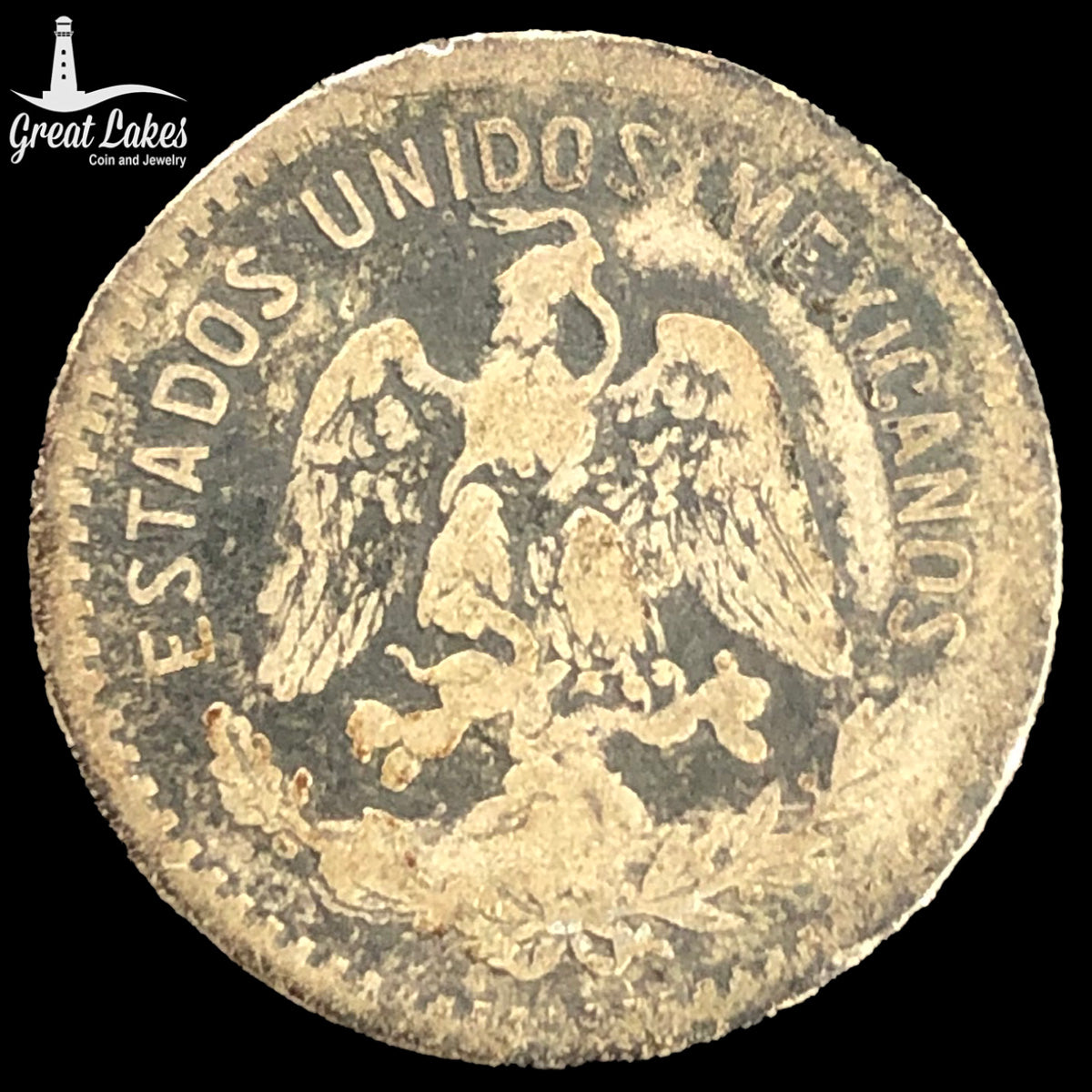 1911-M Mexico 10 Centavos