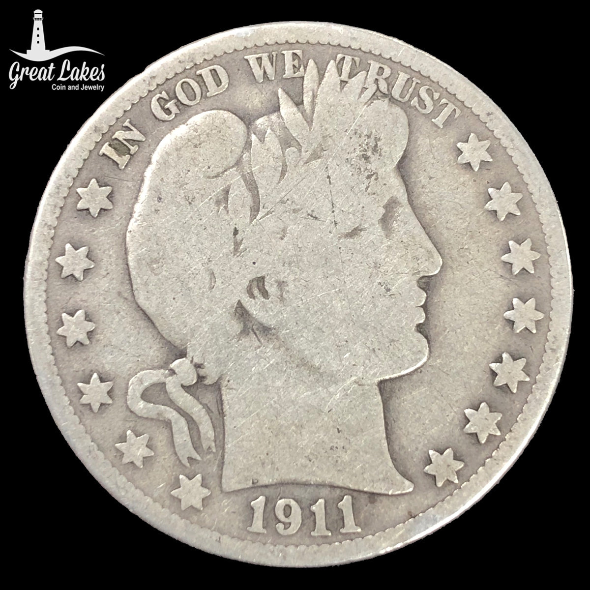 1911-S Barber Half Dollar (G)