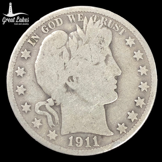 1911-S Barber Half Dollar (G)