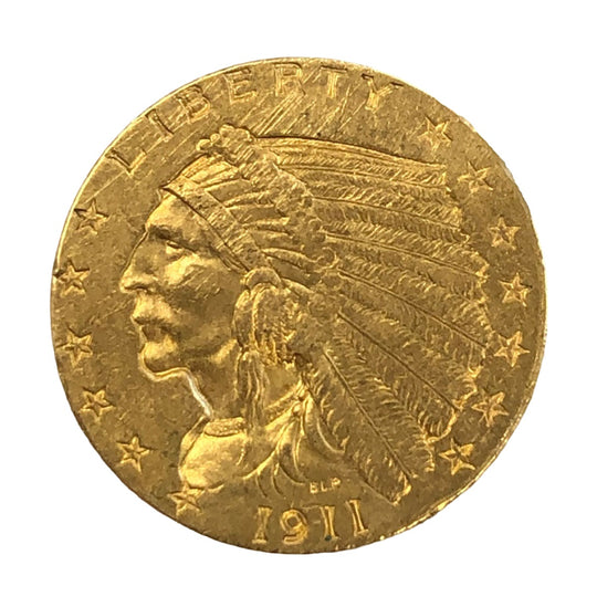 1911 $2.50 Indian Gold Quarter Eagle (Low Premium)