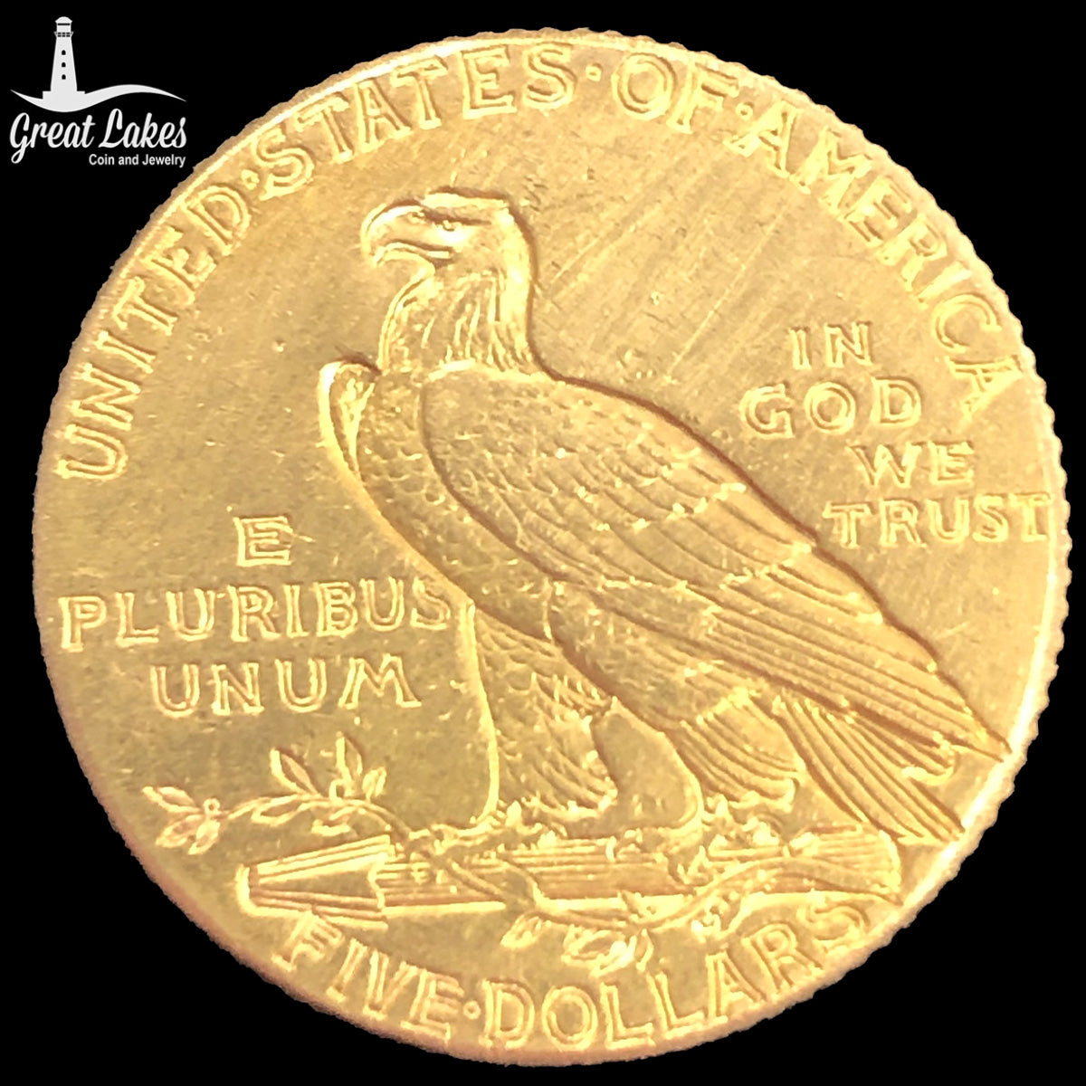 1911 $5 Indian Gold Half Eagle (Low Premium)