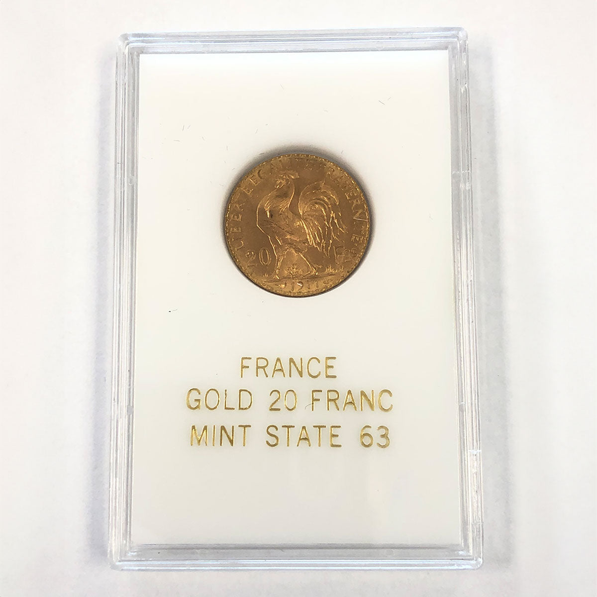 1911 France 20 Franc Rooster (MS63)