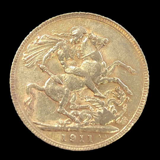 1911 British Gold Sovereign King George V (XF)