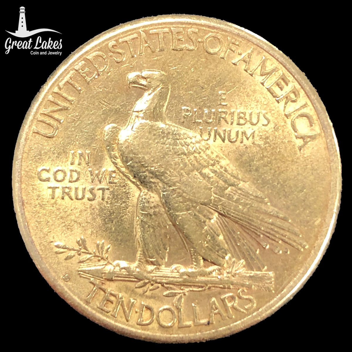 1912-S $10 Indian Gold Eagle (AU)