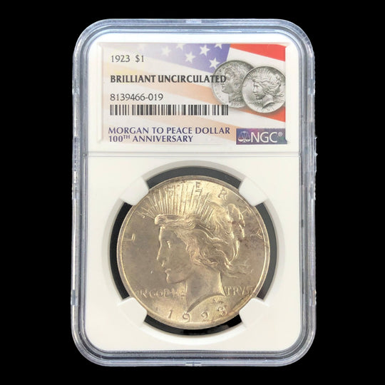 1923 Peace Silver Dollar NGC BU