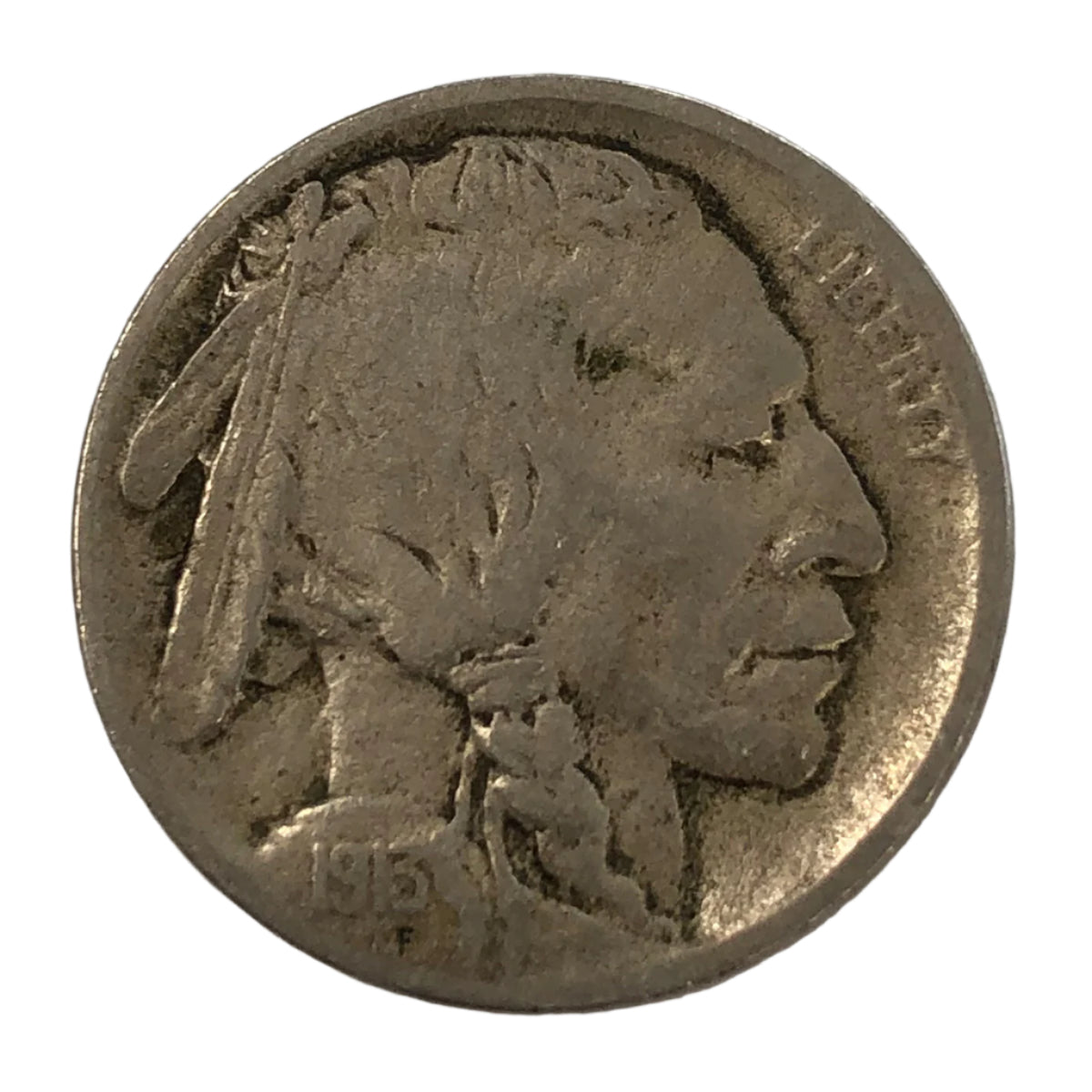 1913-D Type 1 Buffalo Nickel (F)