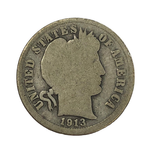 1913-S Barber Dime (G Details)