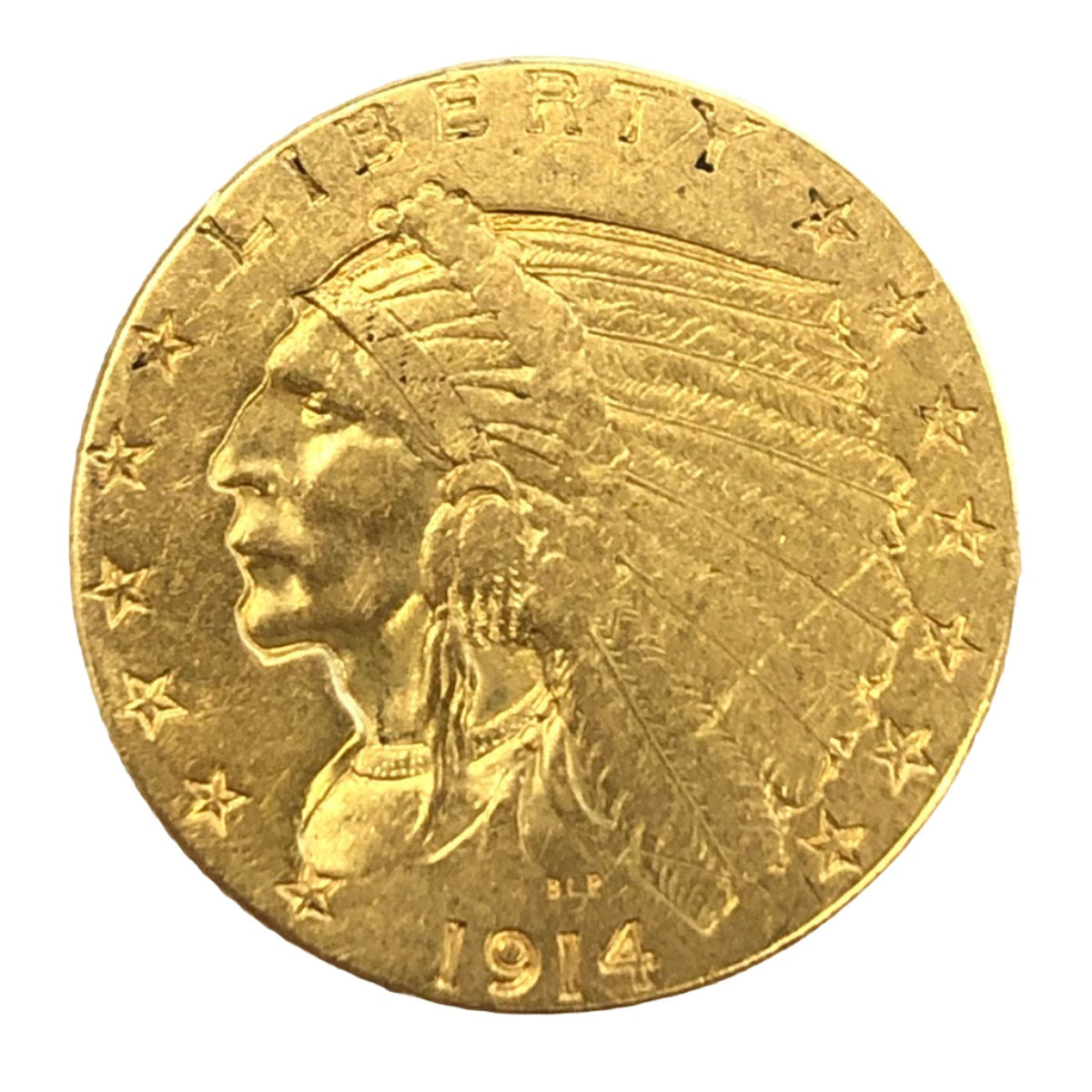 1914-D $2.50 Indian Gold Quarter Eagle (Low Premium)