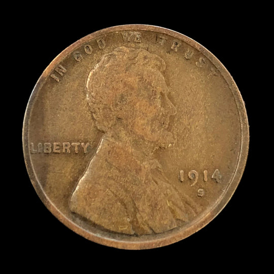 1914-S Lincoln Cent (F)