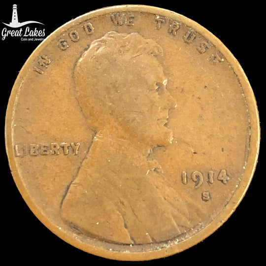 1914-S Lincoln Cent (VG)