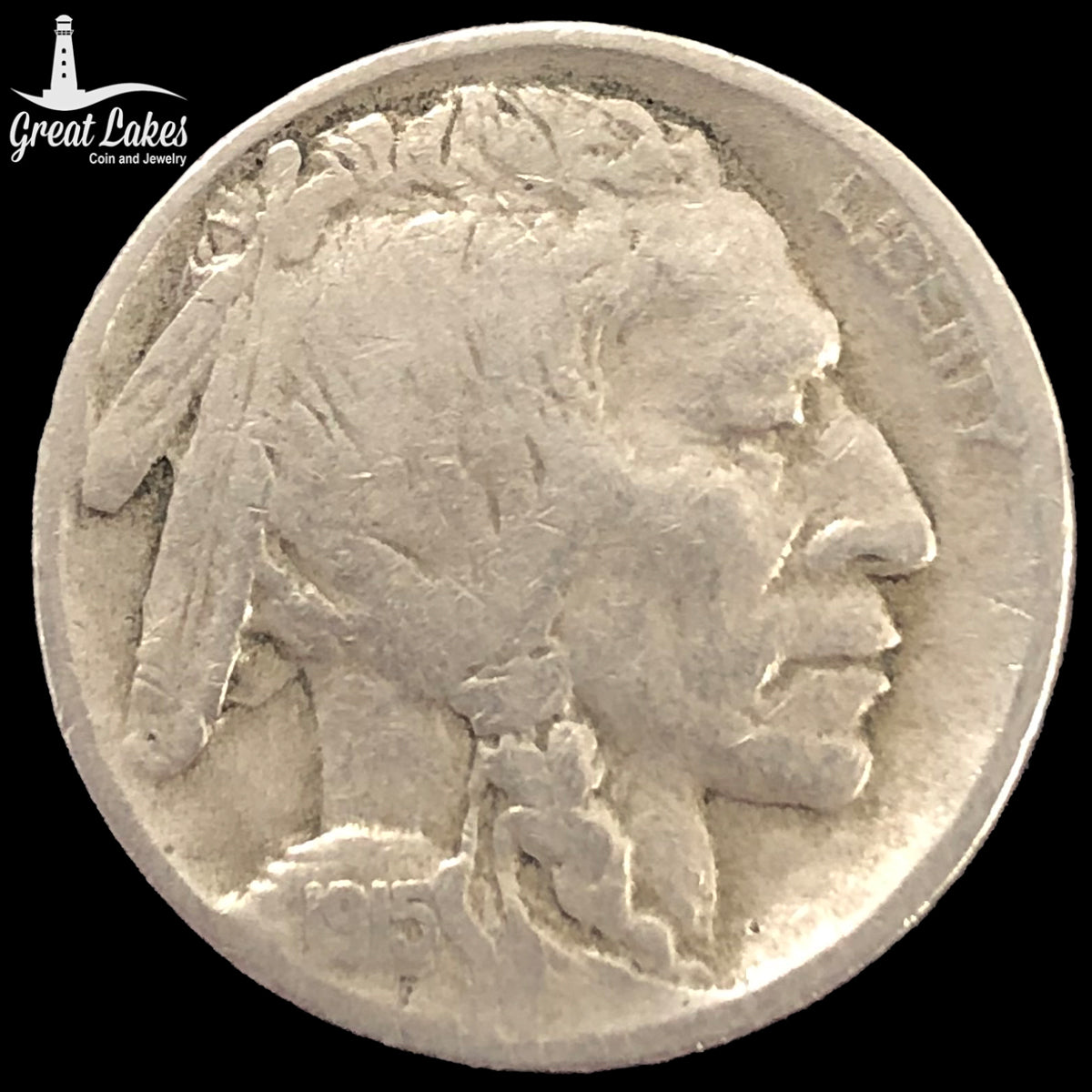 1915-D Buffalo Nickel (F)