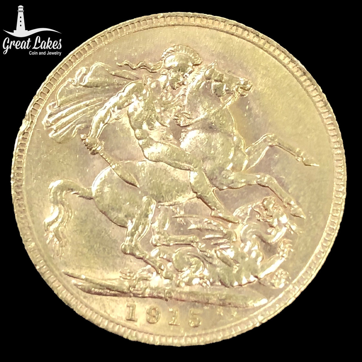 1915-P Australian Gold Sovereign (Ex Jewelry)