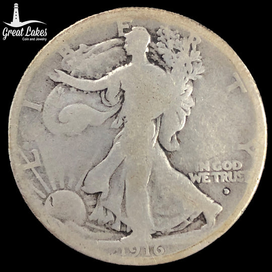 1916-D Walking Liberty Half Dollar (AG)