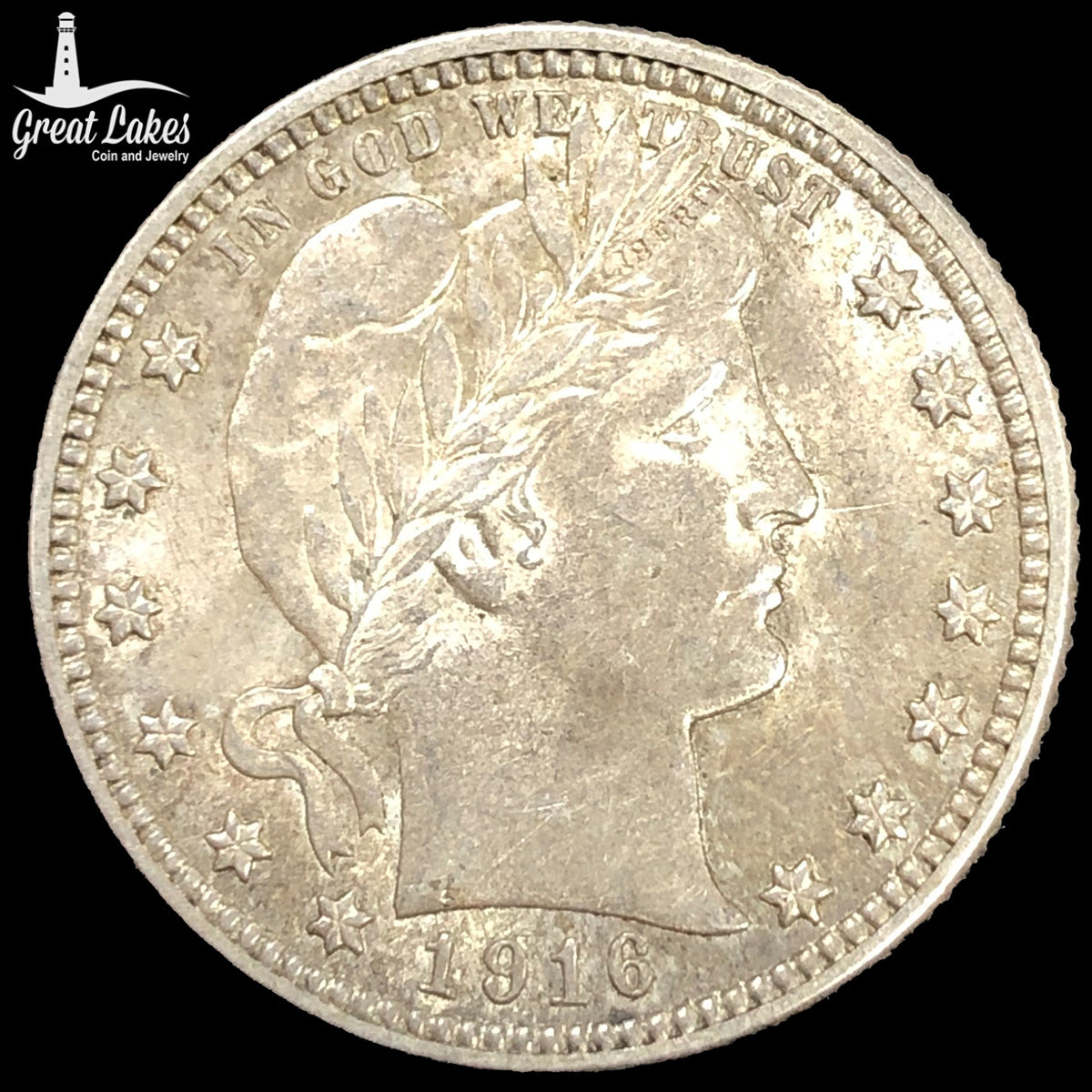1916-D Barber Quarter (AU)